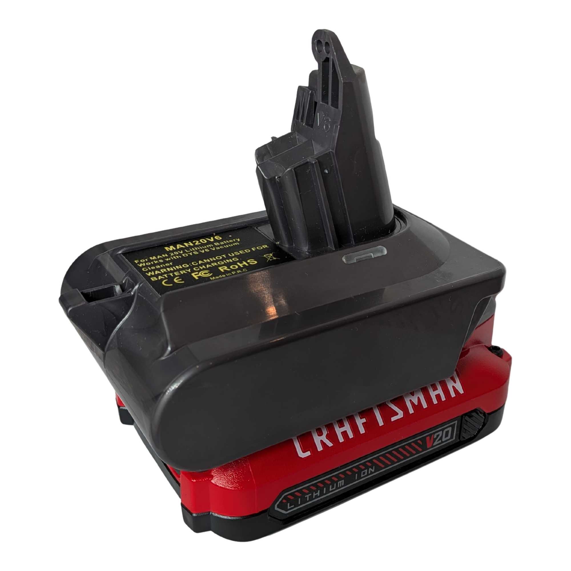Craftsman 20V to Dyson V6 Battery Adapter